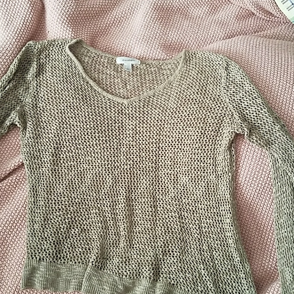 Cute slanted bottom sweater